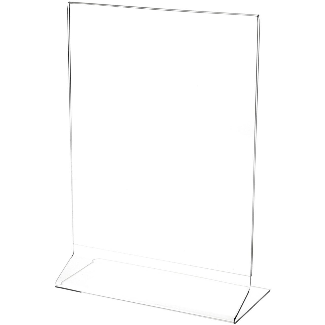 Plymor Clear Acrylic Sign Display / Literature Holder (Side-Load), 8" W x 10" H